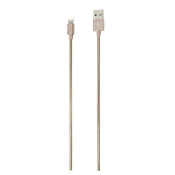 iStore Lightning Charge Cable 4 Foot / 1.2 Meter Gold Charge & Sync Cable - Picture 2 of 7